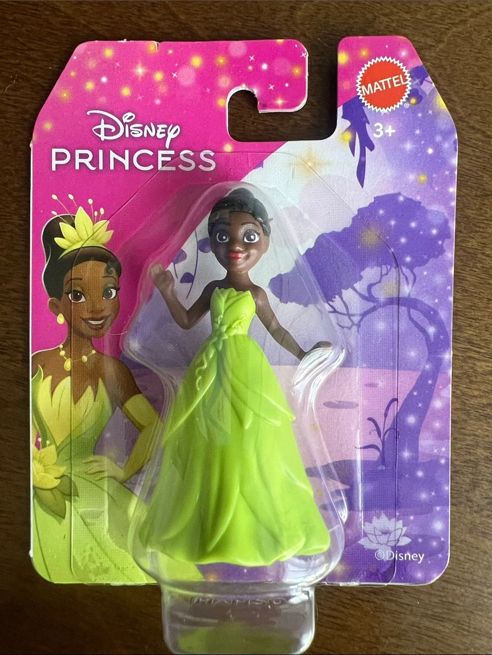 Princess Tiana Mini Doll in Bright Lime Green Dress